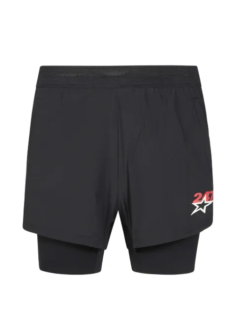 Represent logo-print shorts