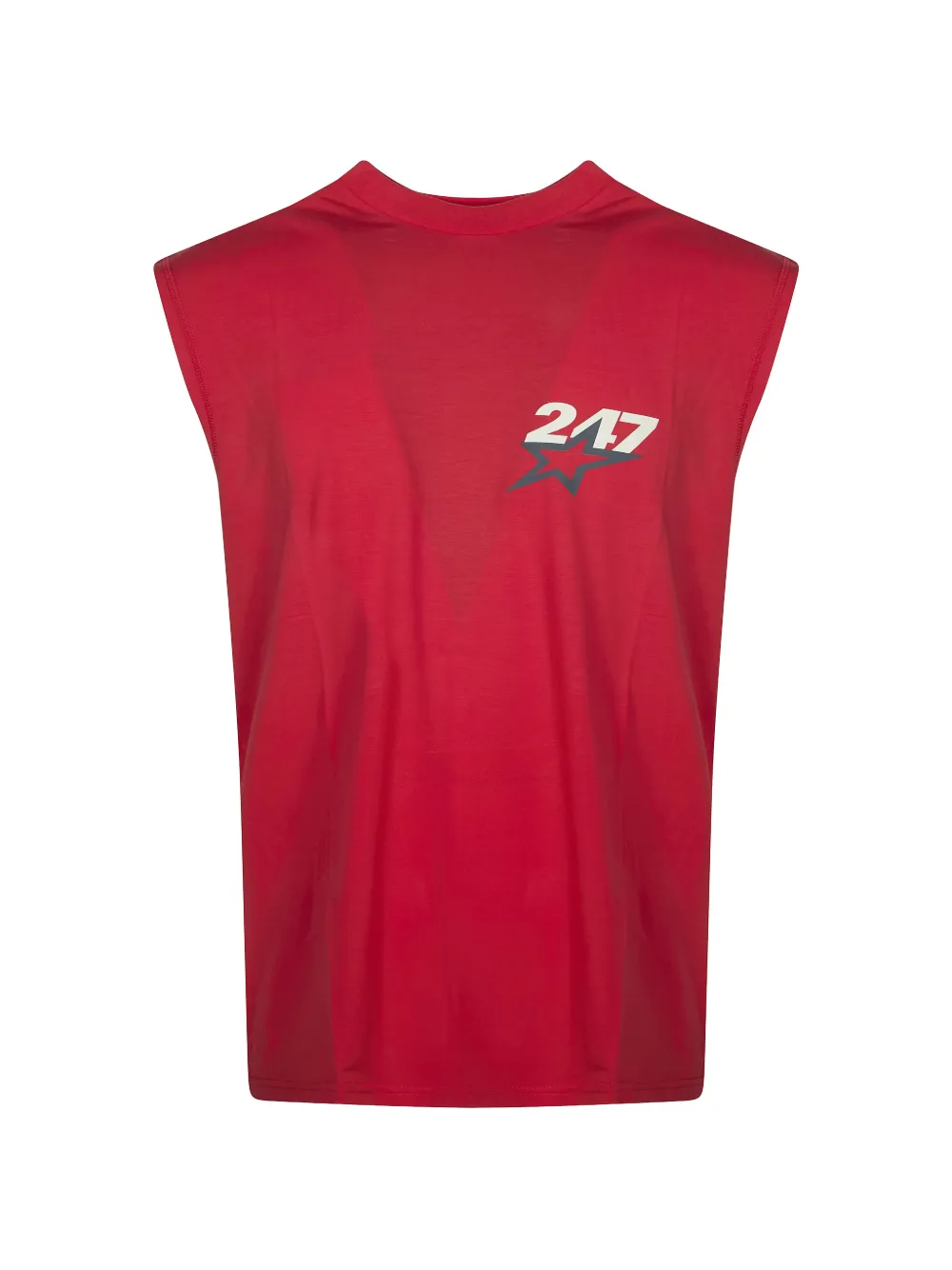 Represent star-print vest - Rosso