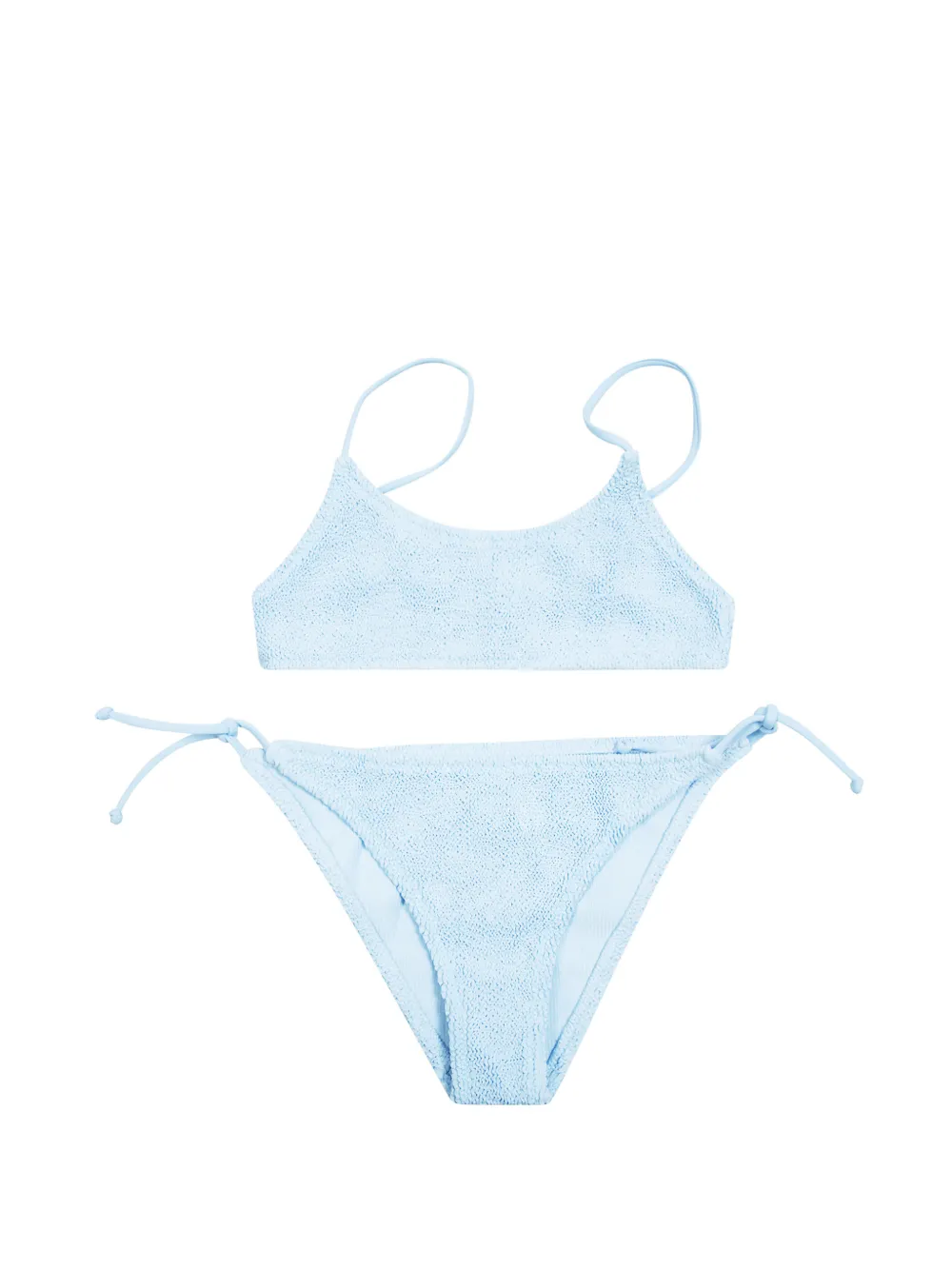 MC2 Saint Barth Kids Vivy crinkled-effect swimsuit - Blue