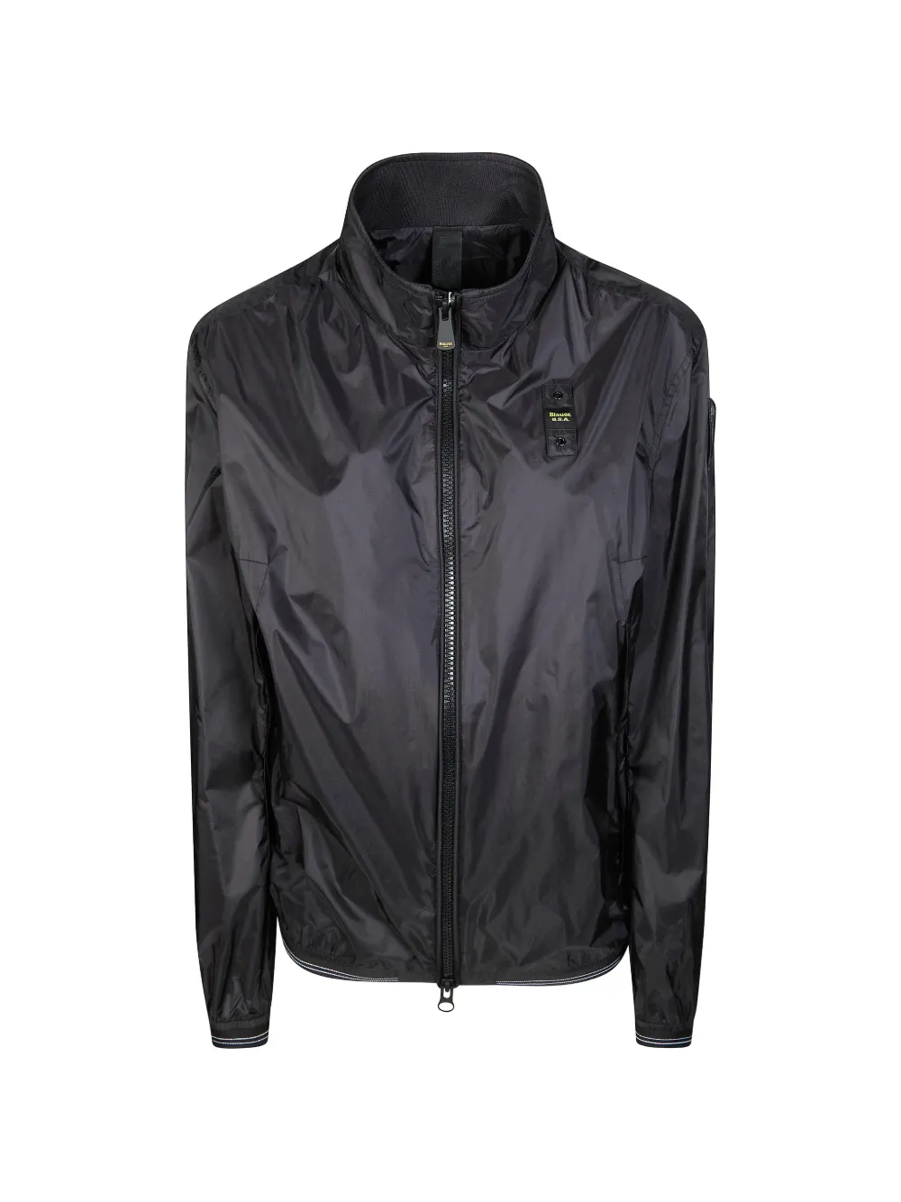 Blauer logo zip-up jacket - Nero
