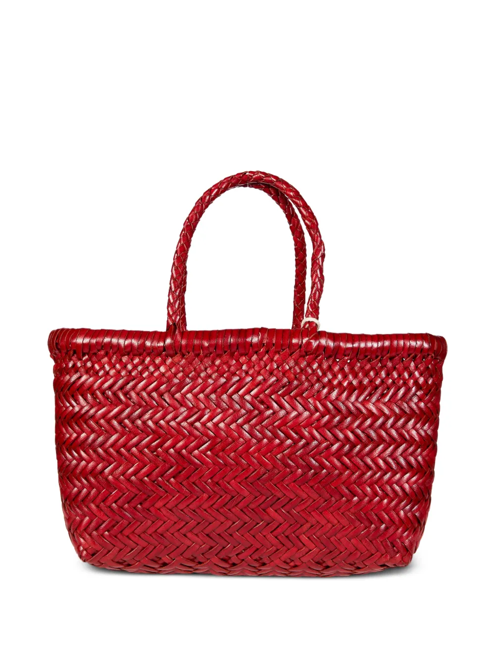 DRAGON DIFFUSION small woven tote bag - Rosso