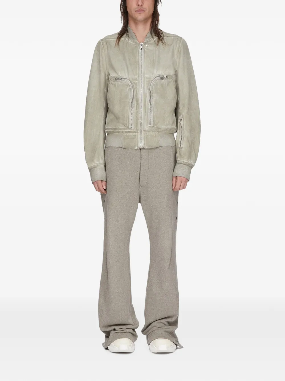 Rick Owens DRKSHDW Pusher broek met wijde pijpen Beige