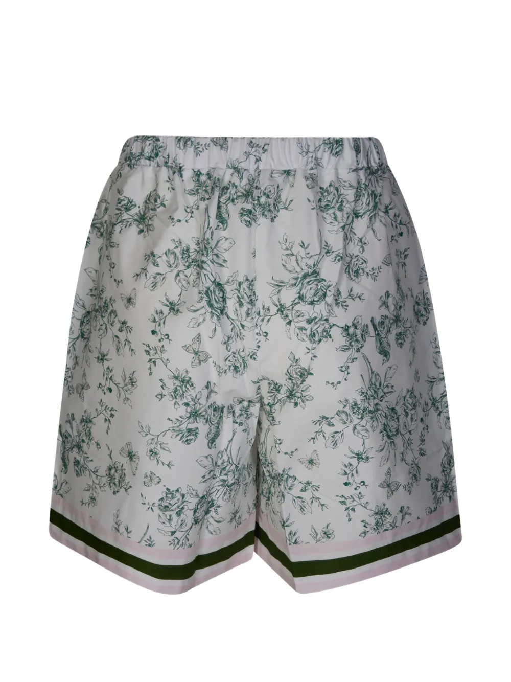  Robert Friedman Floral-print Shorts - White 