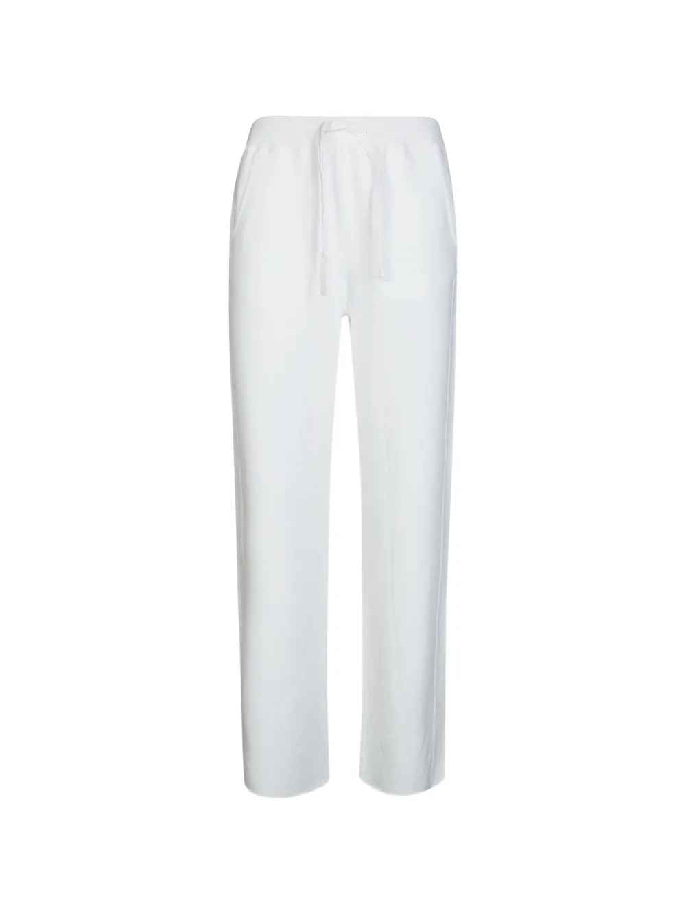 DONDUP drawstring cotton track pants - Bianco