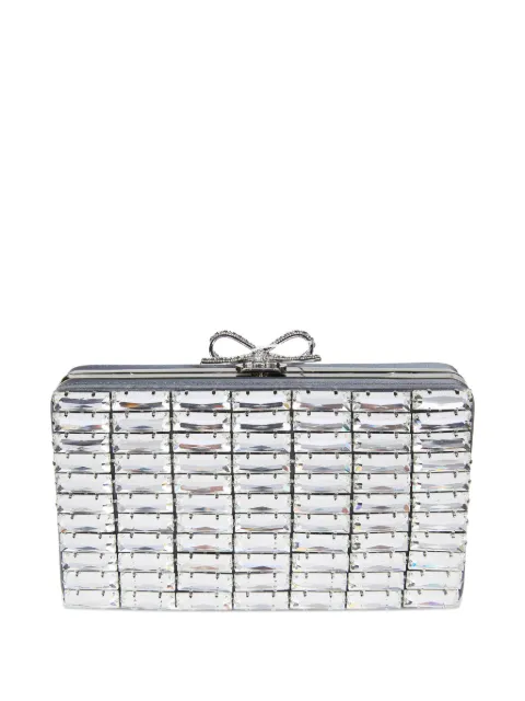 Self-Portrait bow-detail clutch bag