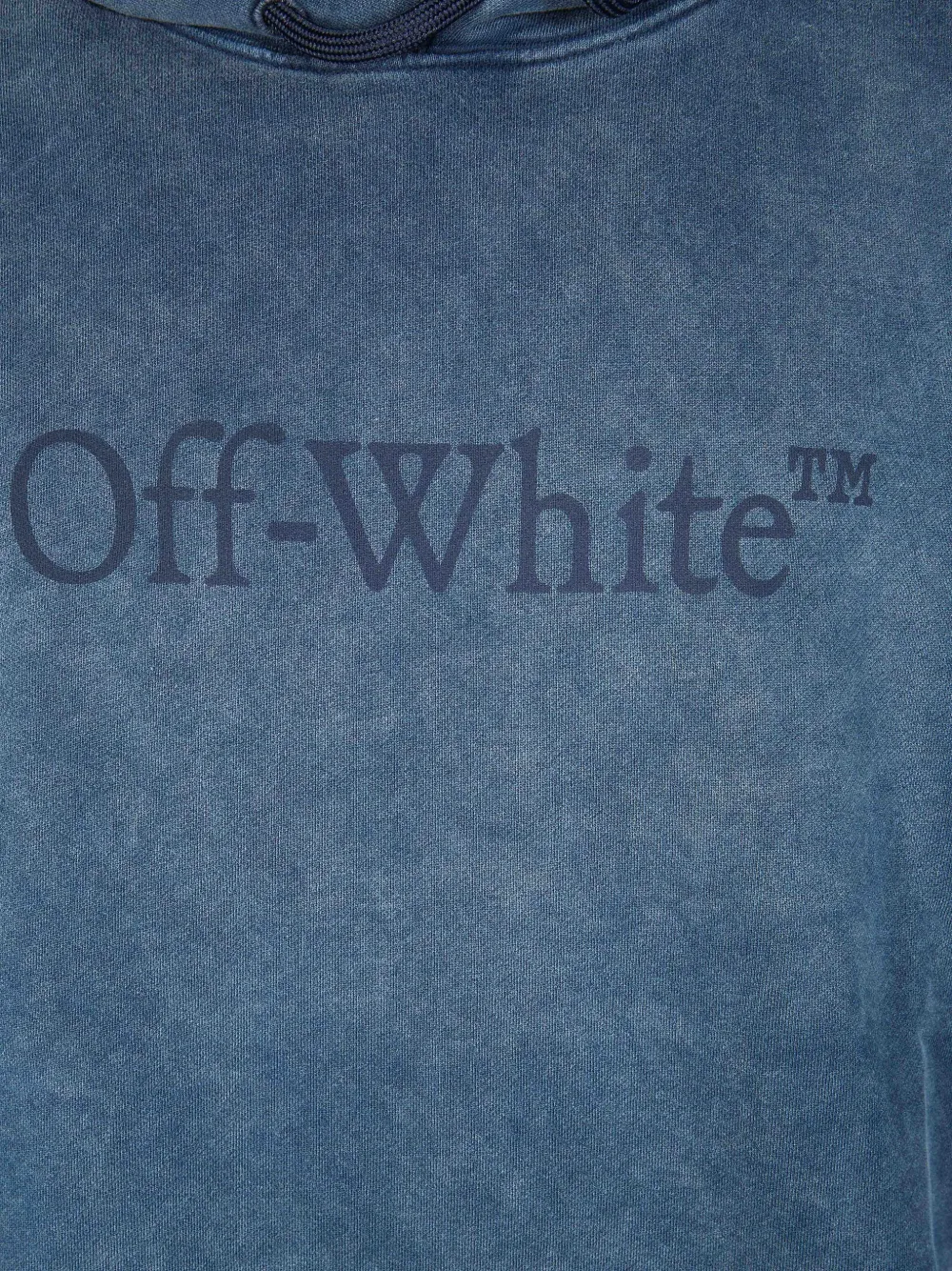  Off-white Felpa Con Cappuccio - Blu 