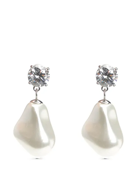 Self-Portrait pearl drop earrings