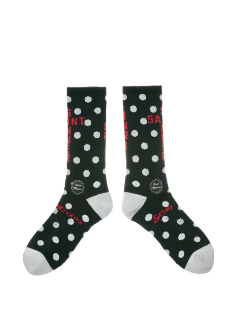 SAINT MXXXXXX polka-dot socks