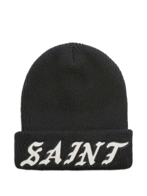 SAINT MXXXXXX x SEGA ロゴ ビーニー | ブラック | FARFETCH JP