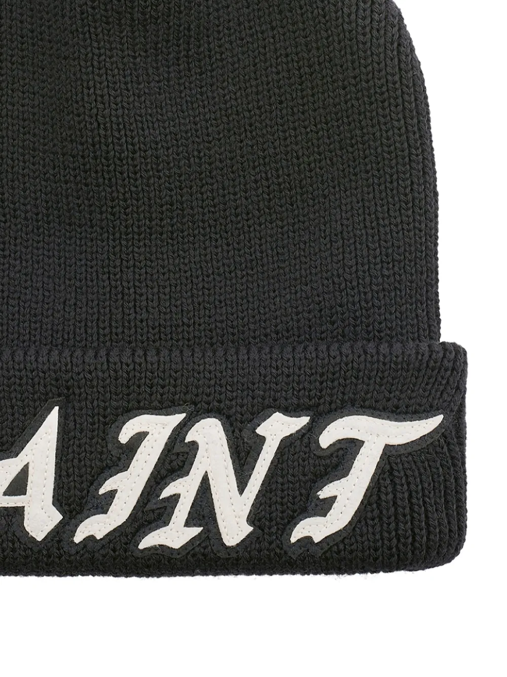 SAINT MXXXXXX Muts met logoplakkaat Zwart