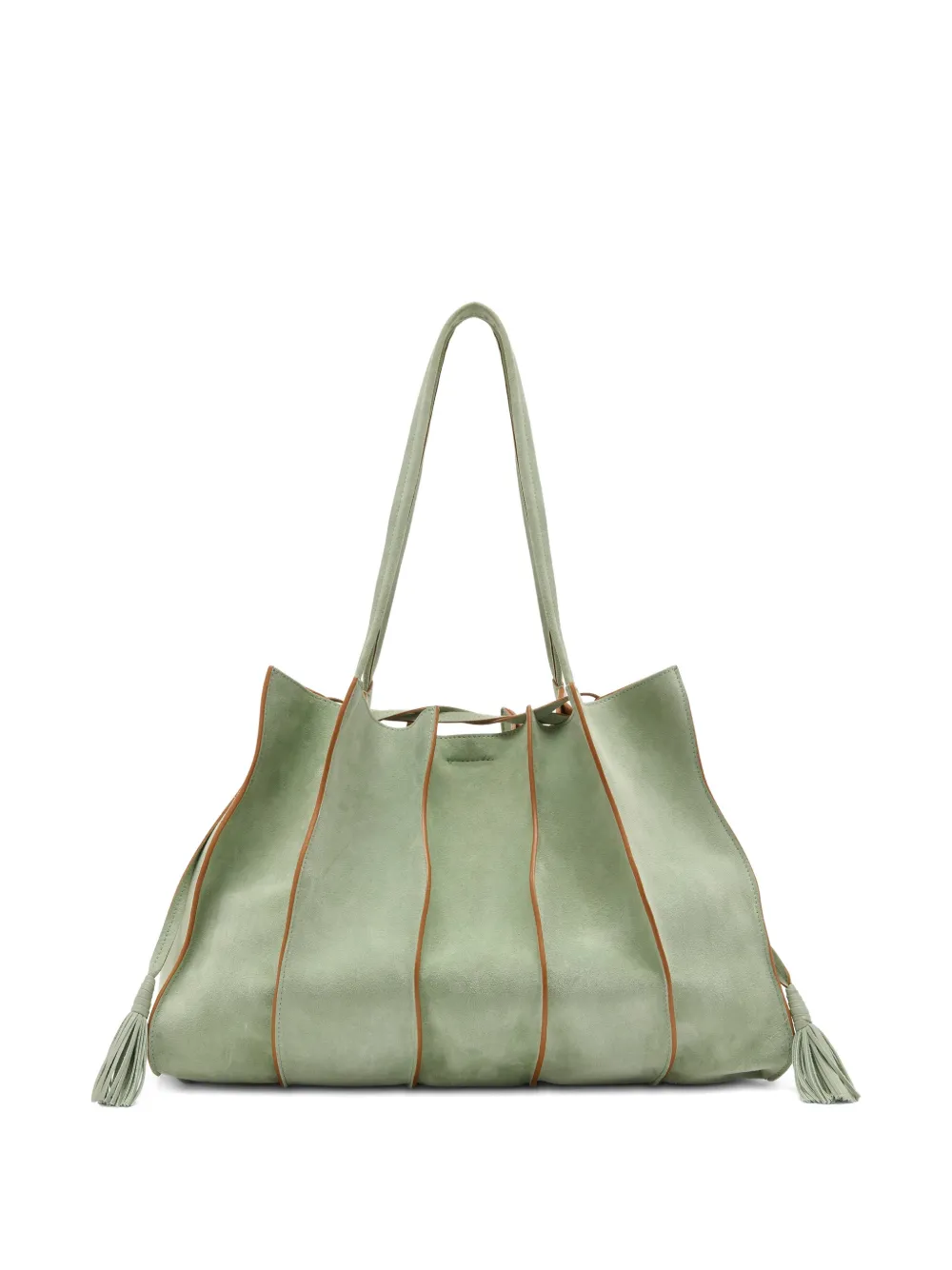 Ulla Johnson large Adria tassel-detail large tote - Verde