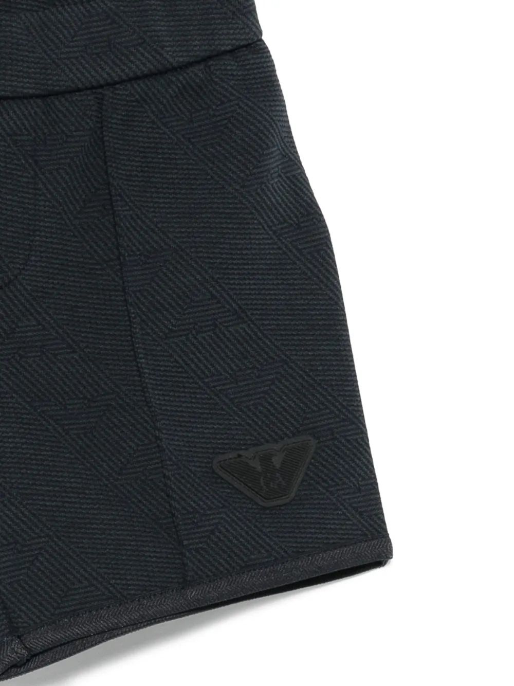 Emporio Armani Kids Shorts met logo Blauw