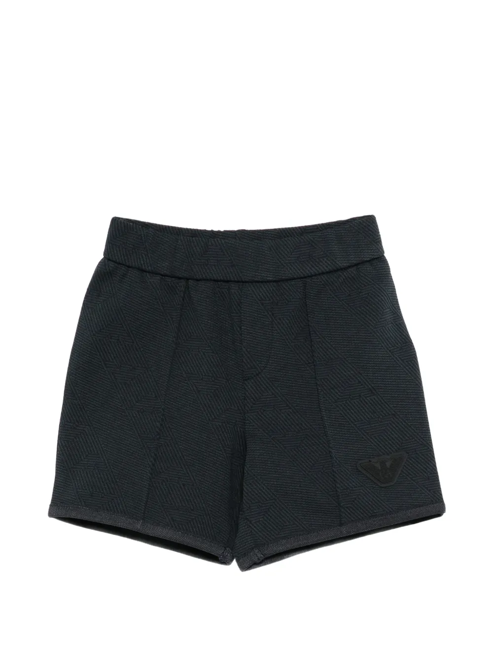 Emporio Armani Kids logo-detail shorts - Blu