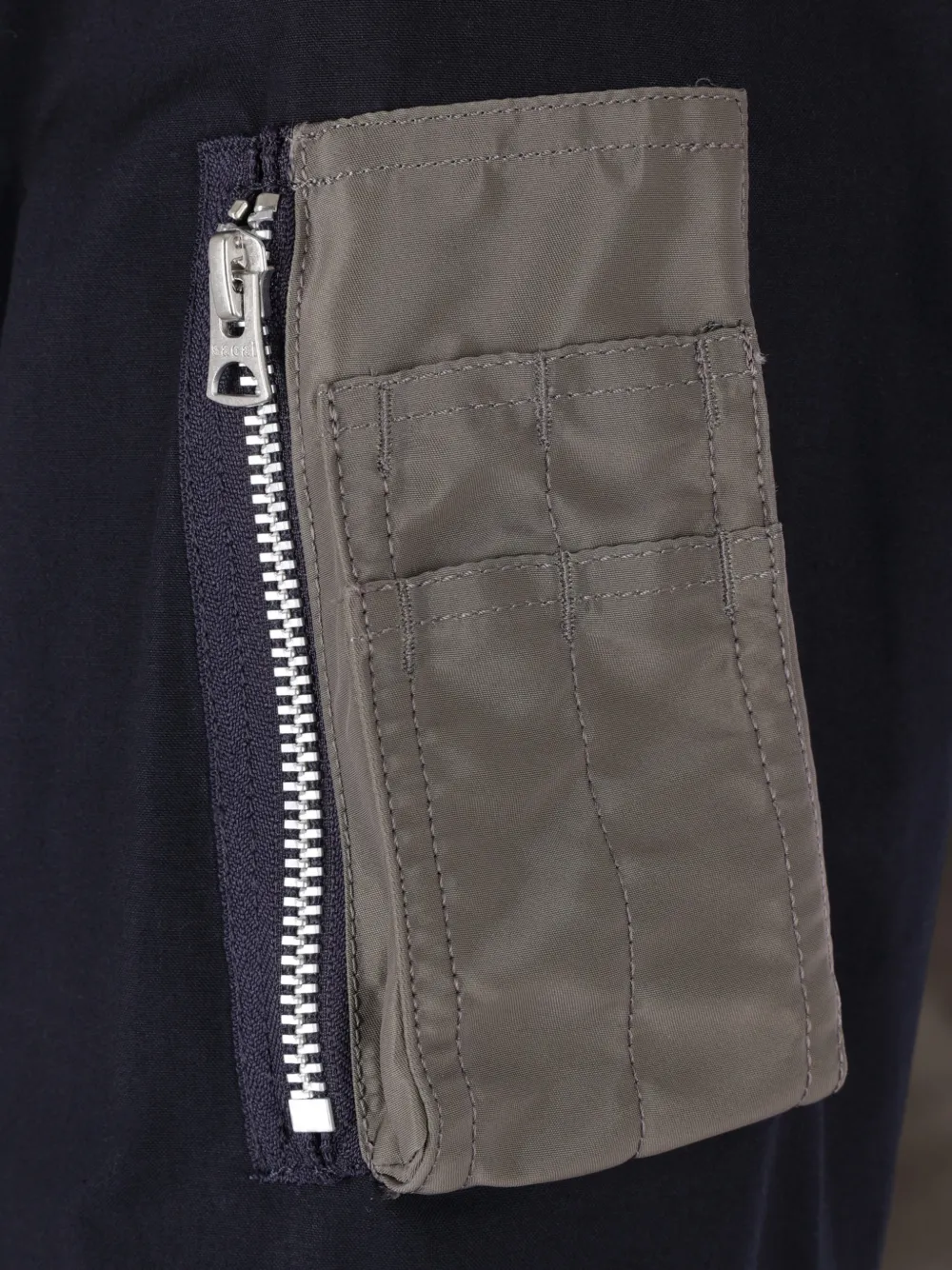 button closure multiple pockets jacket