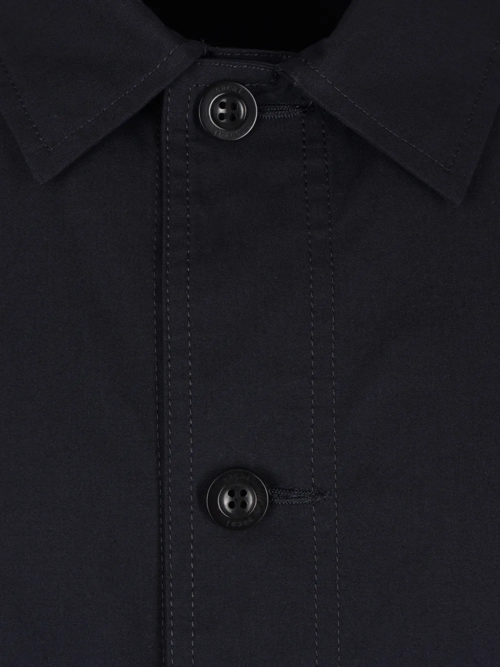button closure multiple pockets jacket
