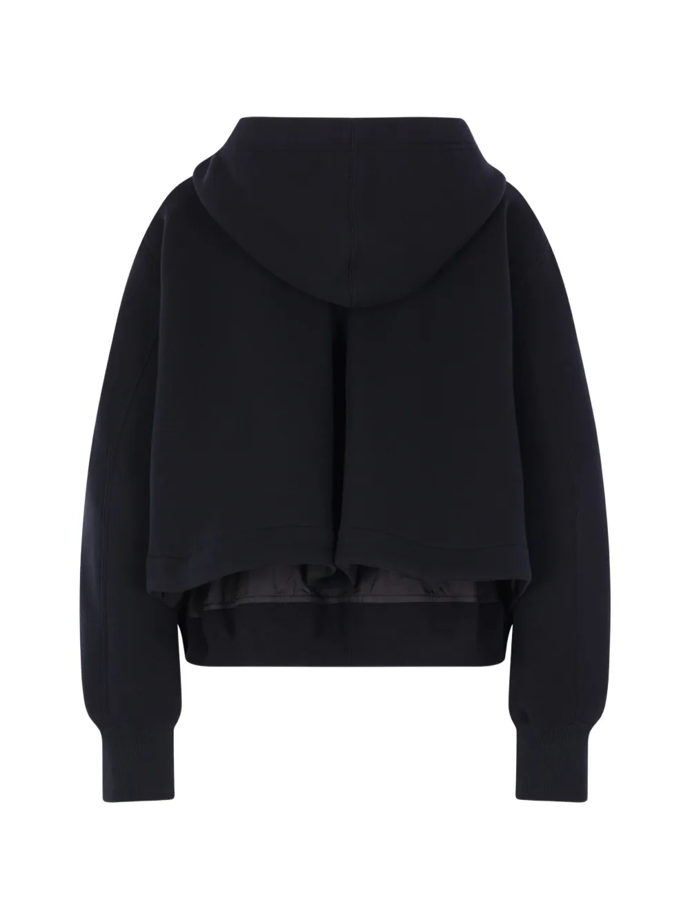 sacai Hoodie met rits Zwart