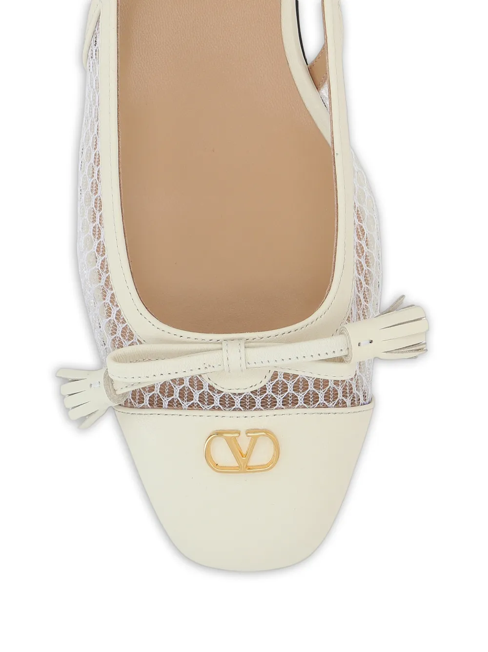 Valentino Garavani bow-detail slingback pumps Wit