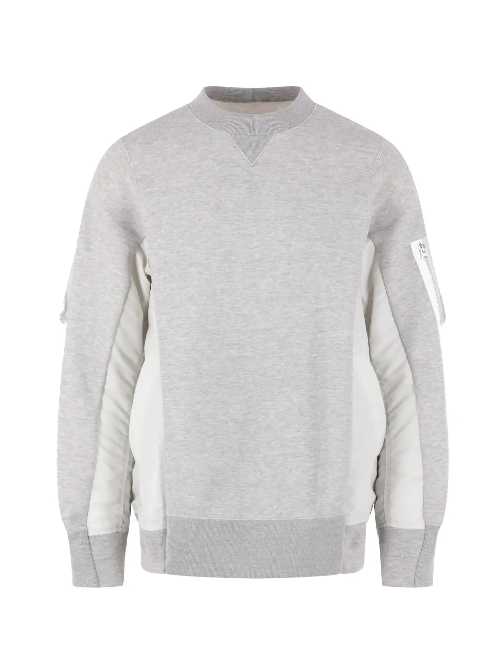 sacai crew neck sweater - Grigio