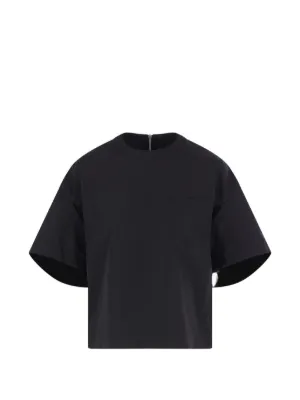 sacai 黒 パフスリーブ Tシャツ sacai＞GEOFF パフスリーブ Tシャツ