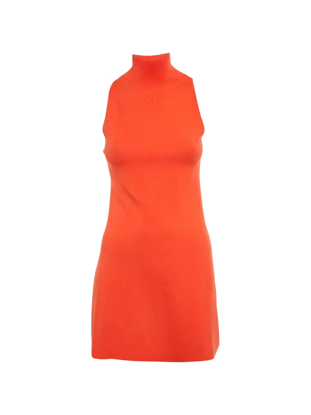 Courrèges Pre-Owned Abito a collo alto - Arancione