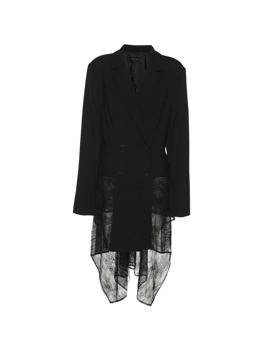 BCBG Max Azria double-breasted lace-detail blazer - Schwarz