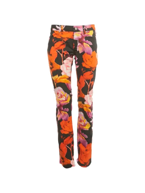 Versus Pre-Owned floral-print jeans