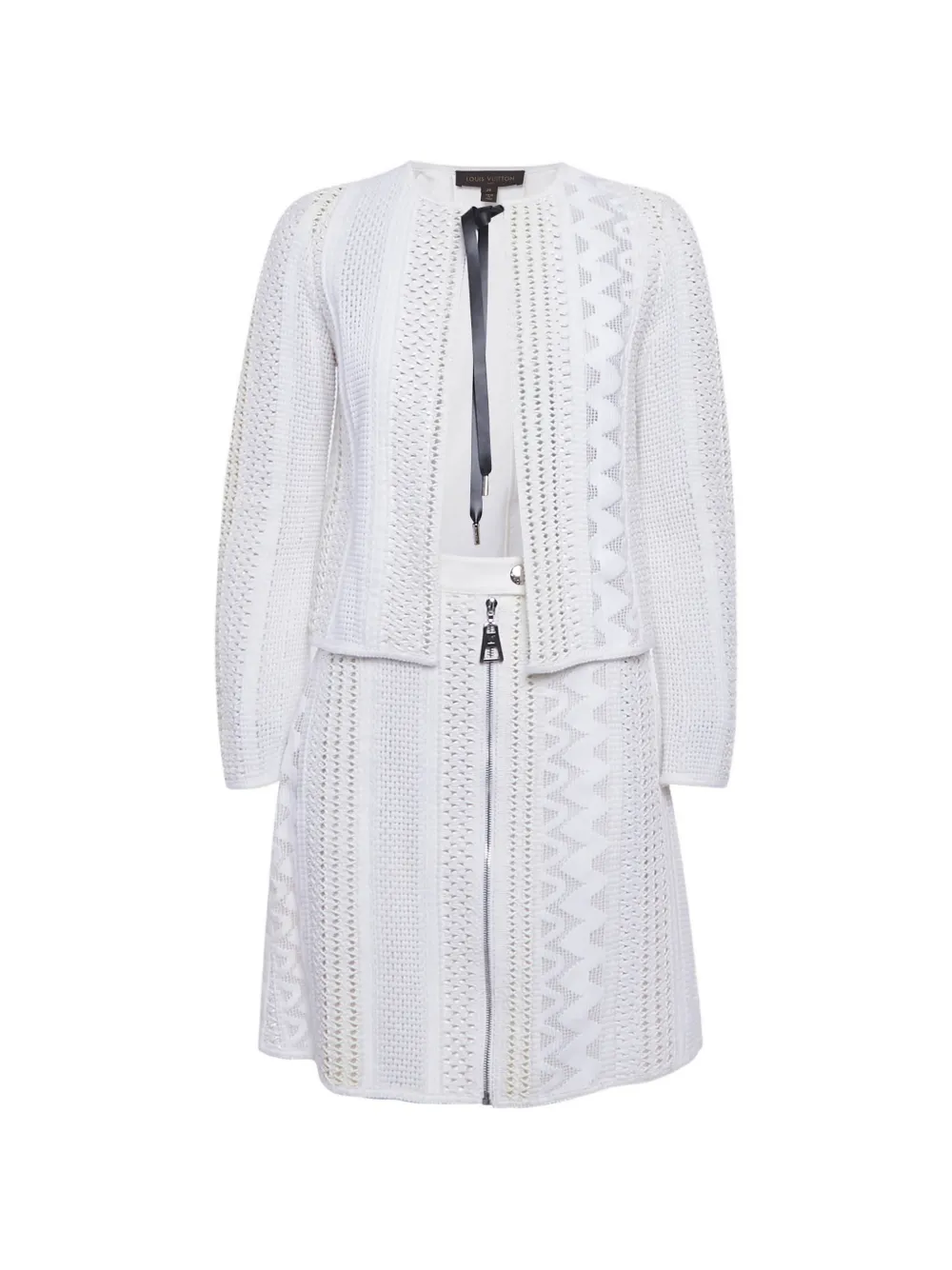 Louis Vuitton Pre-Owned Tailleur con gonna - Bianco