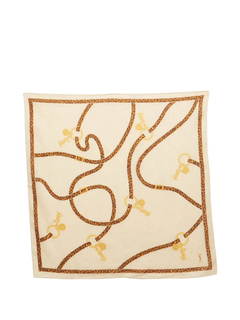 Saint Laurent Pre-Owned Fazzoletto da taschino con stampa - Toni neutri