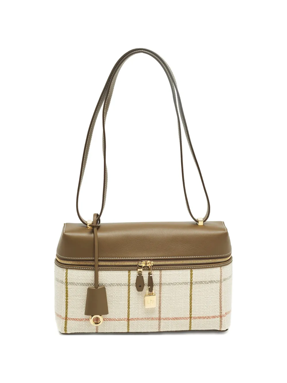 Loro Piana Pre-Owned Borsa a spalla Extra L27 tartan - Toni neutri