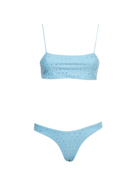 Swim By Di jersey crystal-embellished bikini
