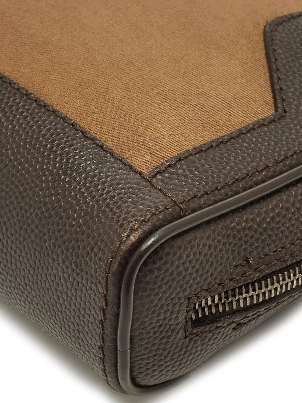 Dunhill leather canvas zip pouch | Image 2