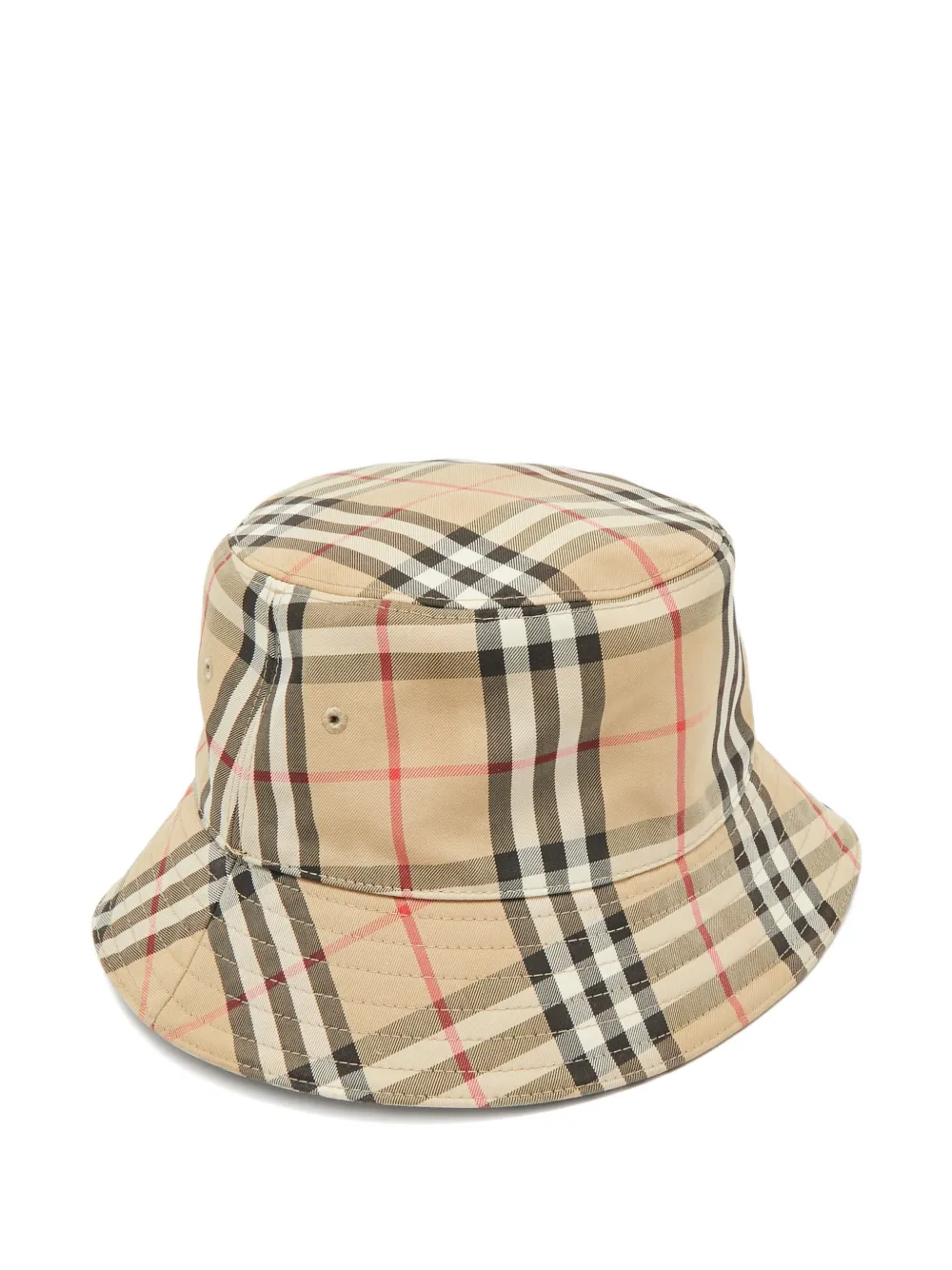Burberry Pre-Owned Cappello bucket a quadri - Toni neutri