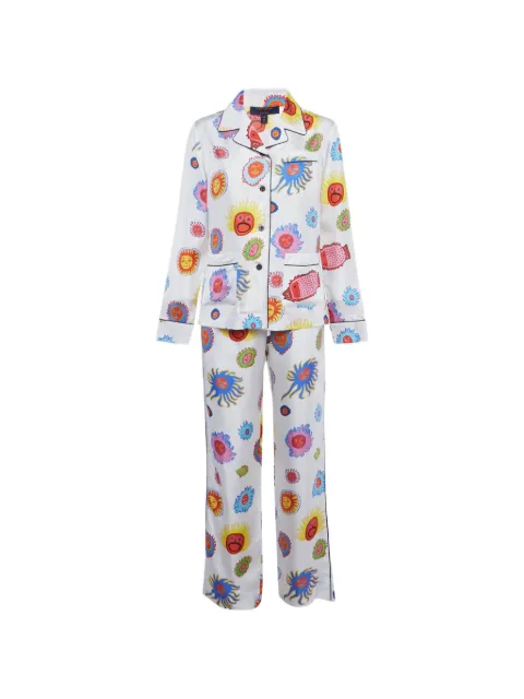 Louis Vuitton Pre-Owned x Yayoi Kusama silk pajama set