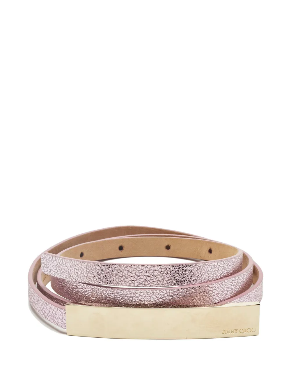 Jimmy Choo Pre-Owned Cintura metallizzata - Rosa