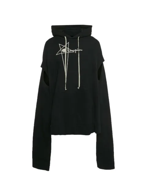 Rick Owens X Champion long-sleeves hoodie