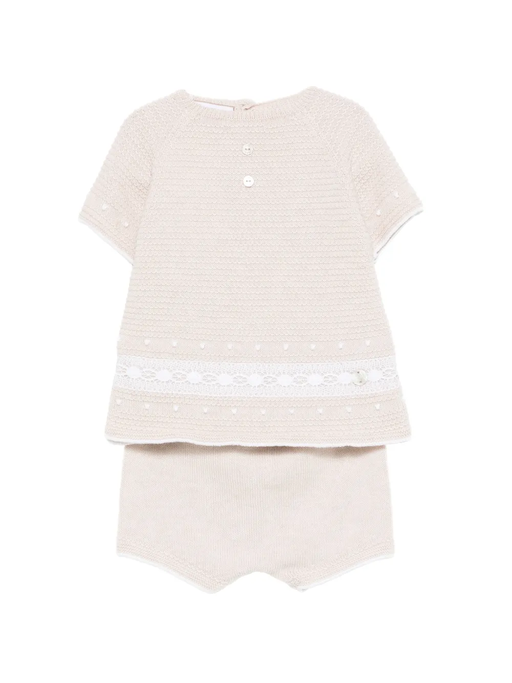 Paz Rodriguez knitted shorts set - Toni neutri