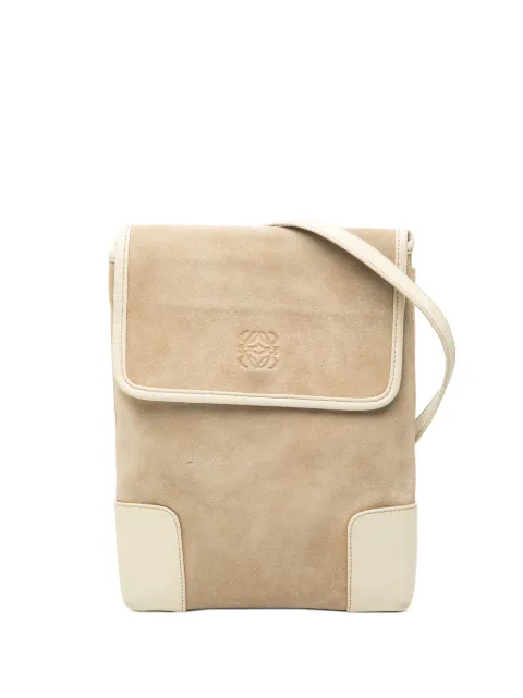 Loewe Pre-Owned 2010-2025 Suede Anagram crossbody bag