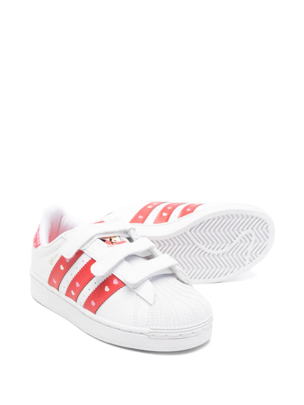adidas Originals Kids x Disney Superstar Led Lights CF C sneakers met klittenband Wit