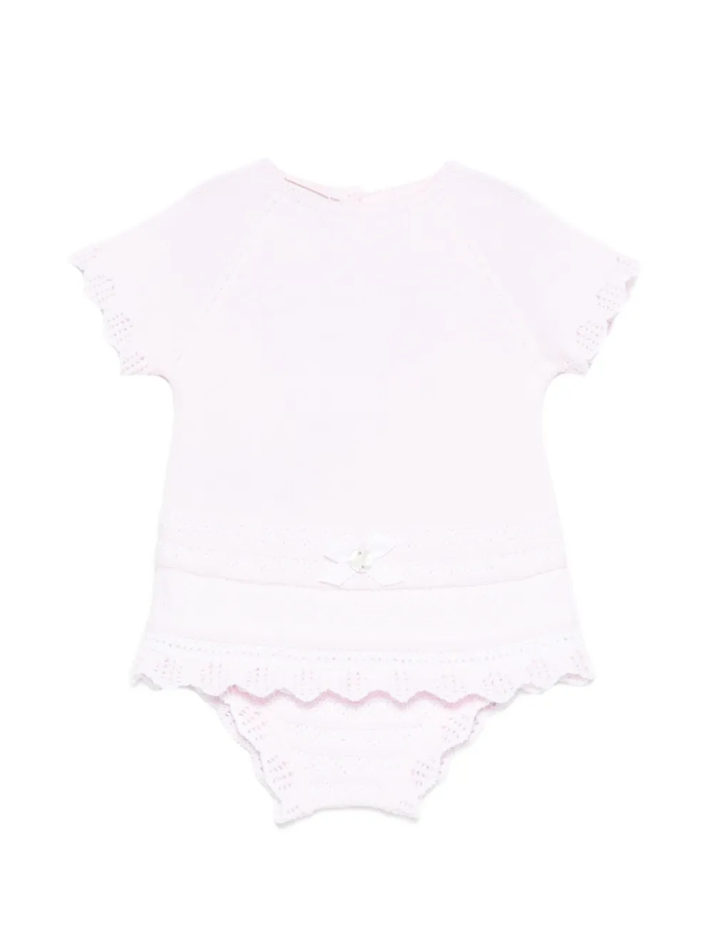 Paz Rodriguez scalloped-trim shorts set - Rosa