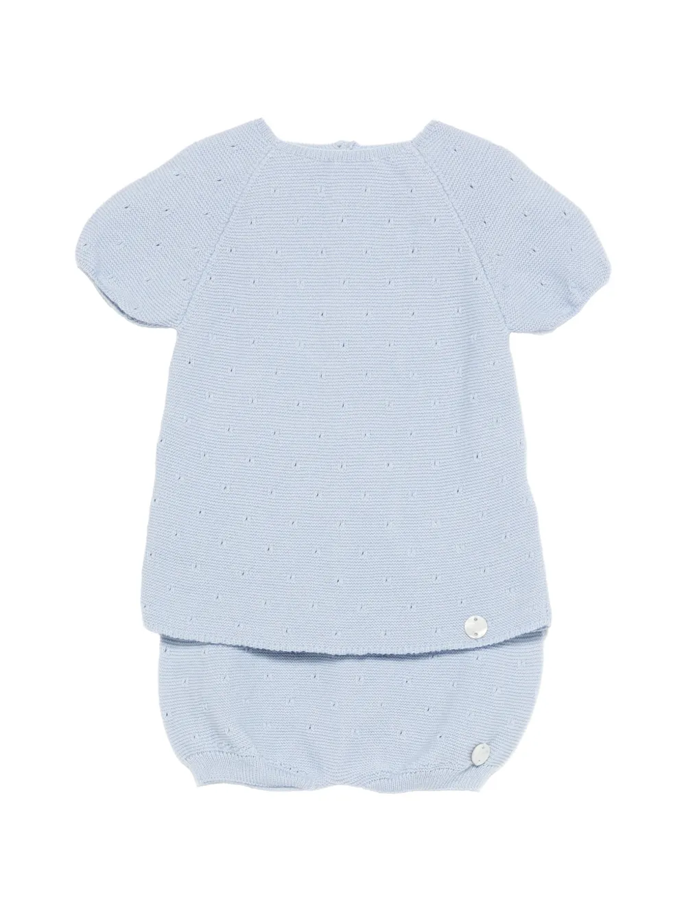Paz Rodriguez knitted shorts set - Blu