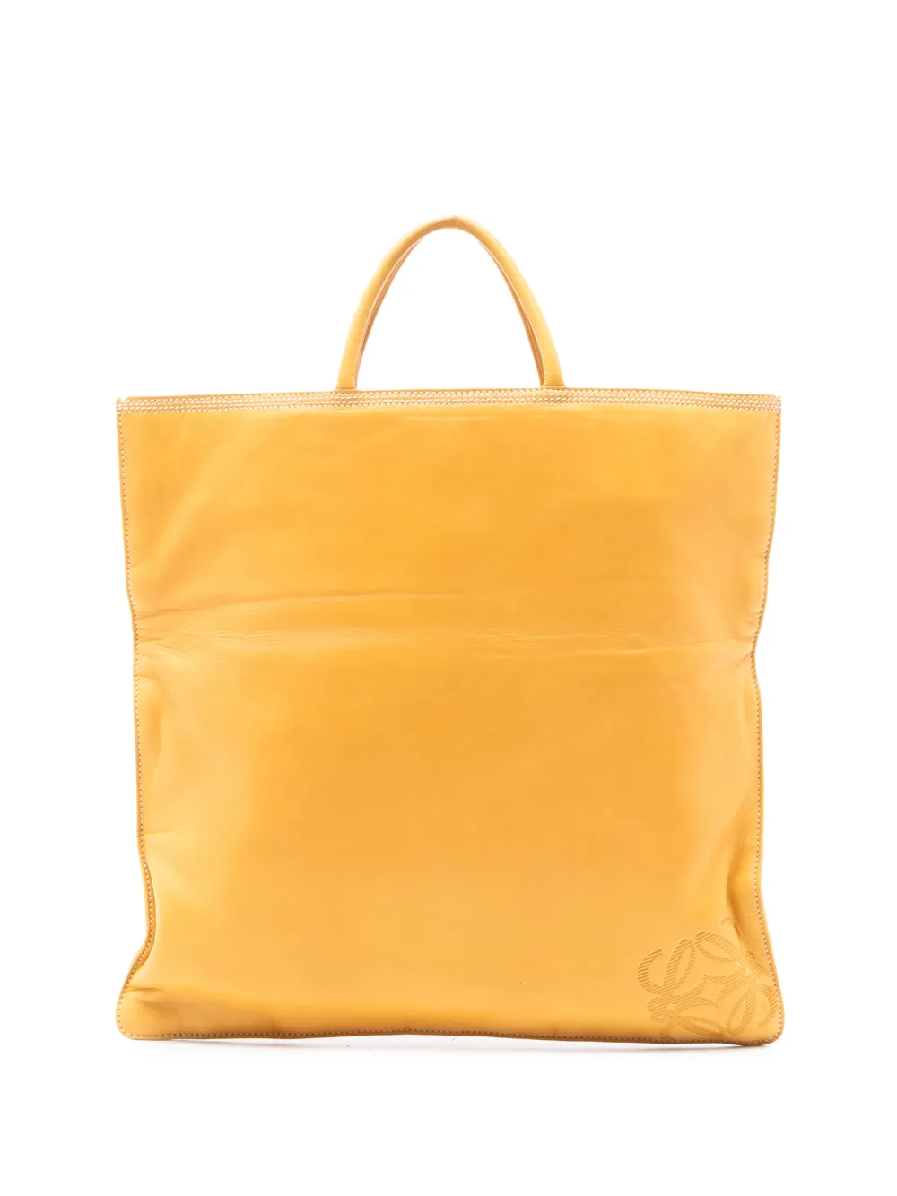 Loewe Pre-Owned 2010-2025 Leather Anagram tote bag - Giallo
