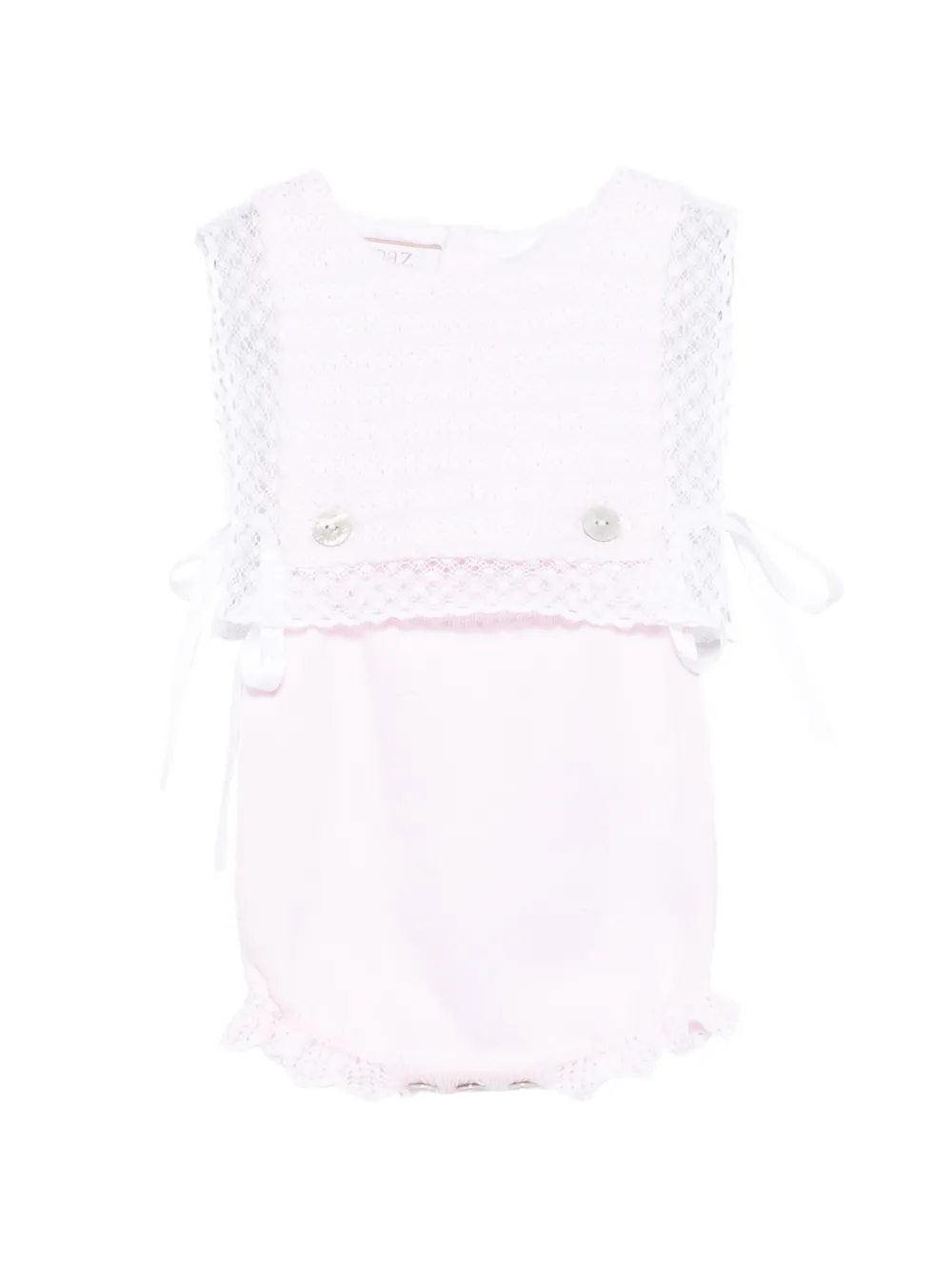 Paz Rodriguez Alaia lace-trim romper - Rosa