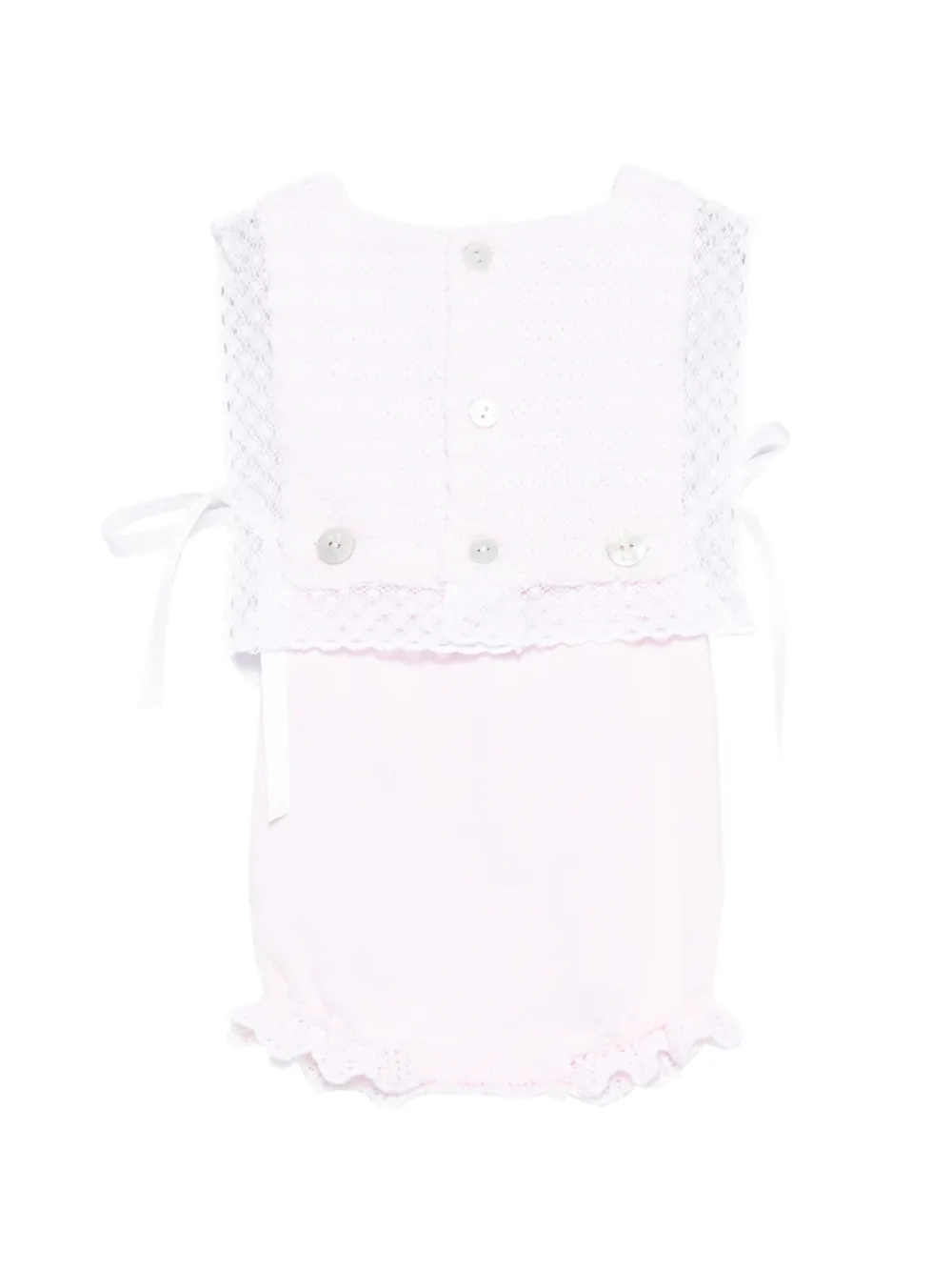  Paz Rodriguez Alaia Lace-trim Romper - Pink 