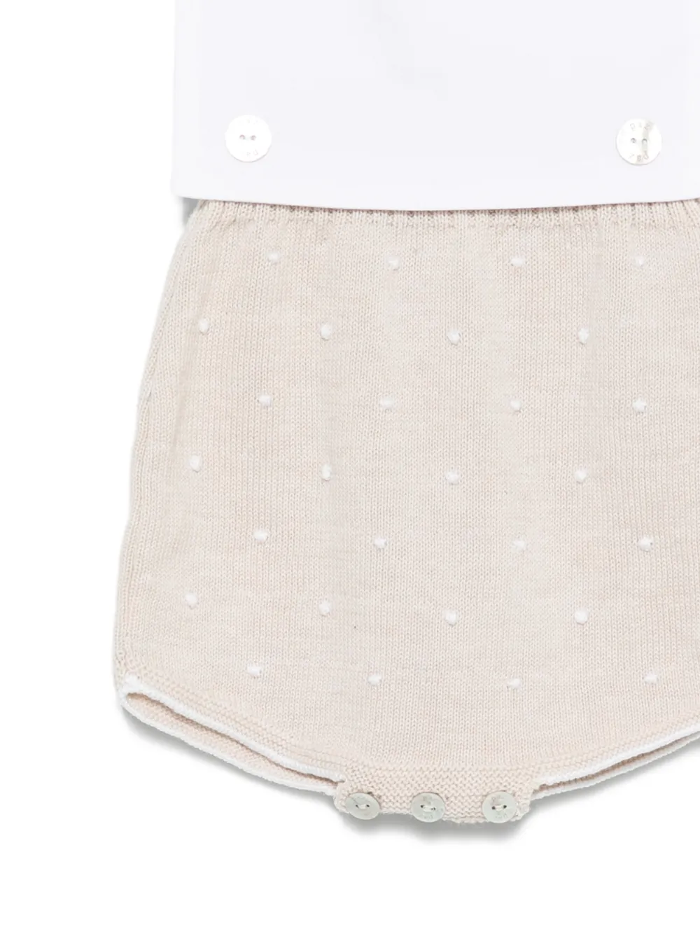 Button Polka-Dot Rompers