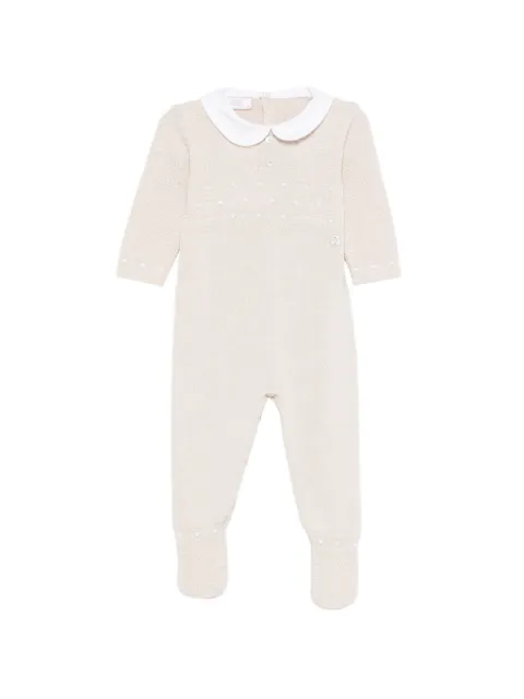 Paz Rodriguez grenouillère à pois et col