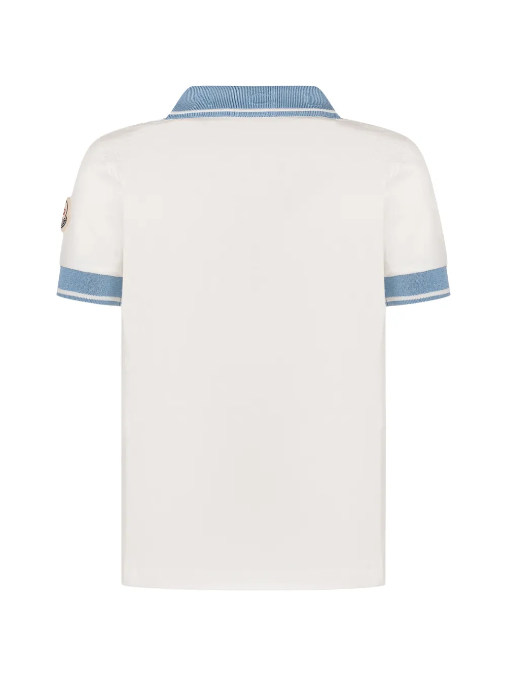 Moncler Enfant Poloshirt met gestreepte afwerking Wit