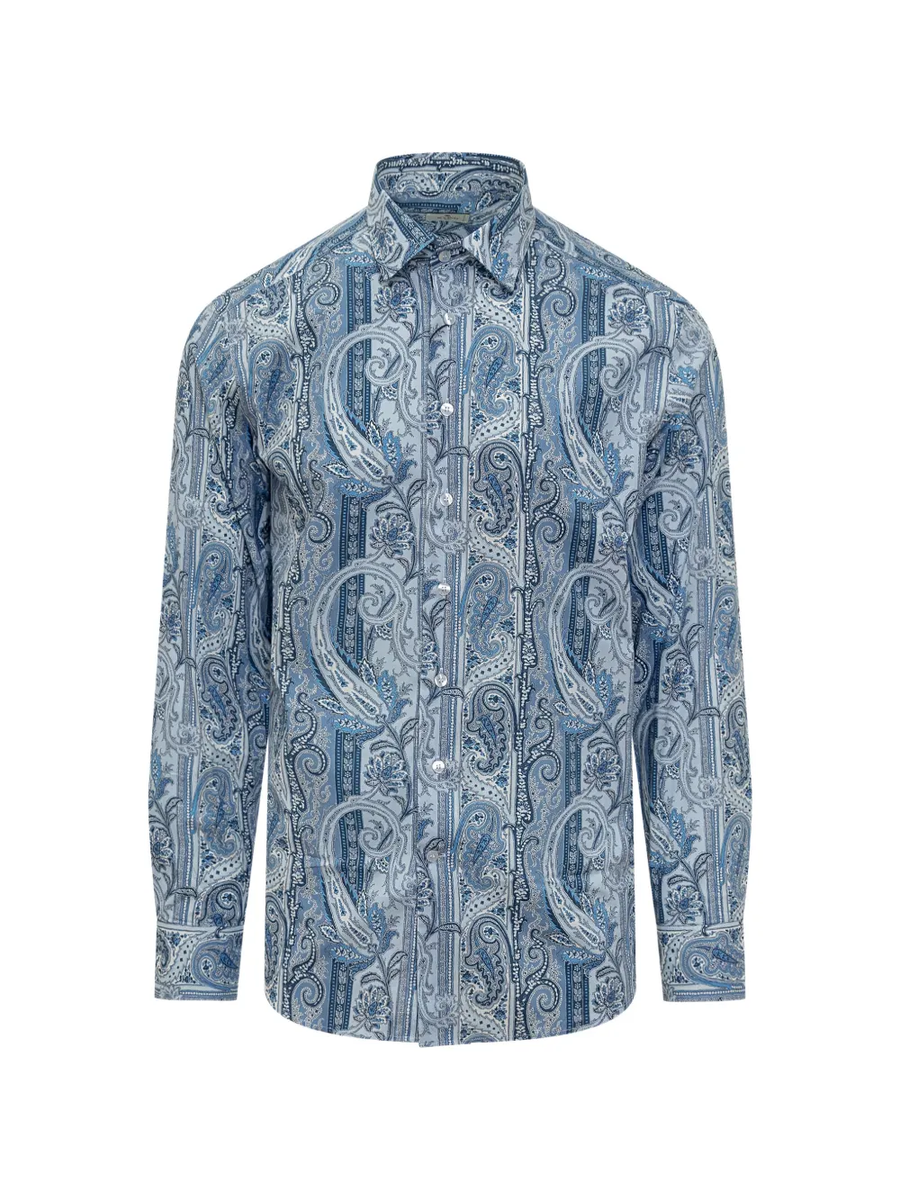 ETRO paisley slim-fit shirt - Blu