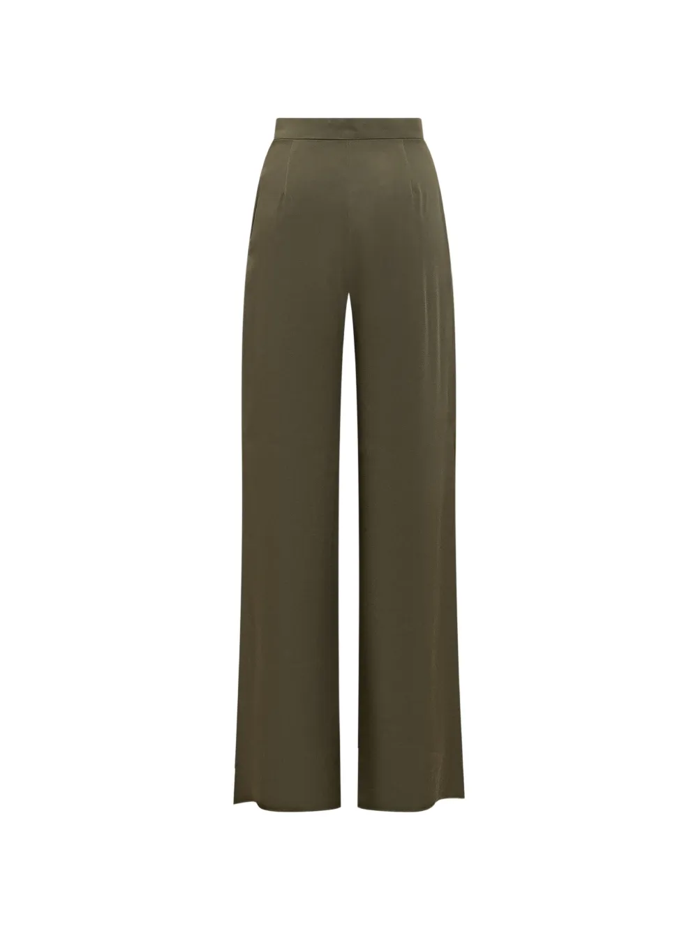  Max Mara Msecono High-waisted Wool Trousers - Green 