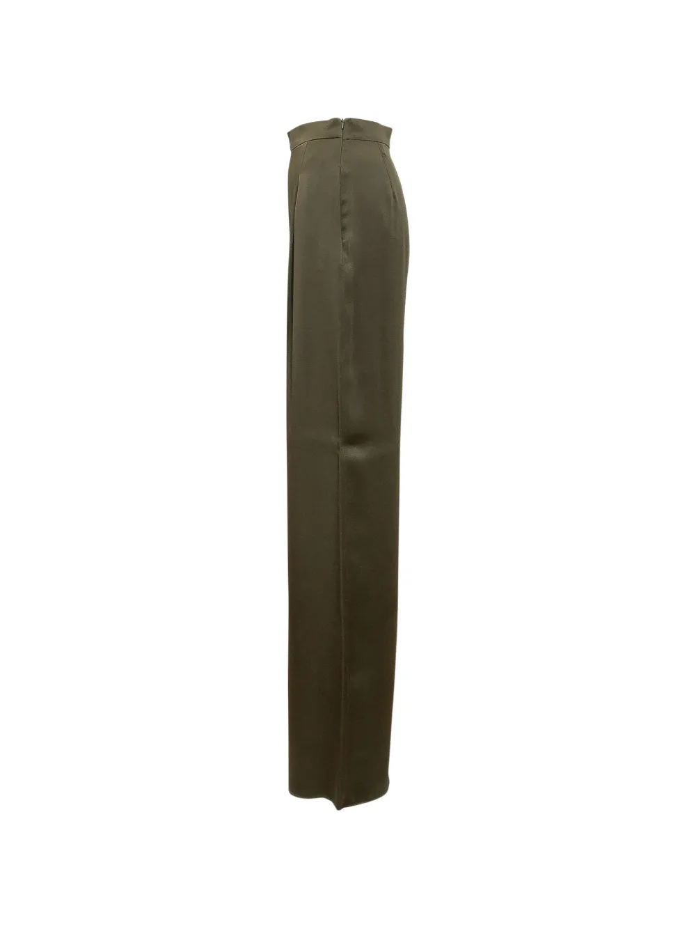  Max Mara Msecono High-waisted Wool Trousers - Green 