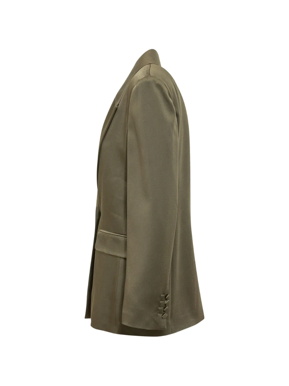 Max Mara Blazer met gekartelde revers Groen